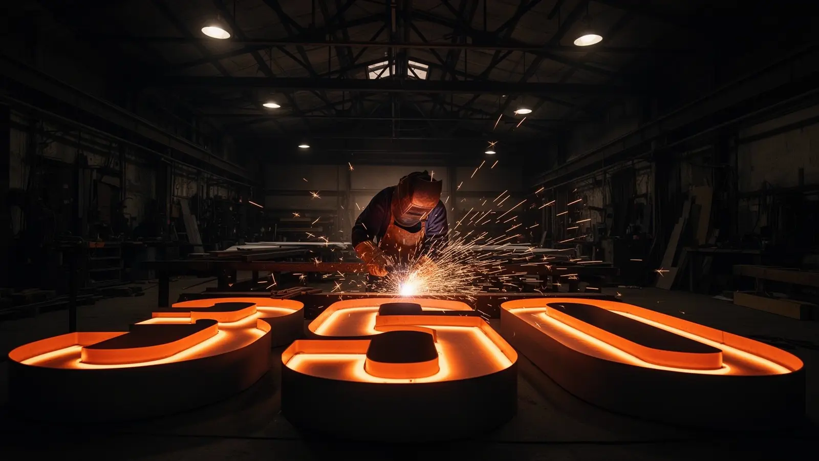 Tri-State Signs fabrication workshop