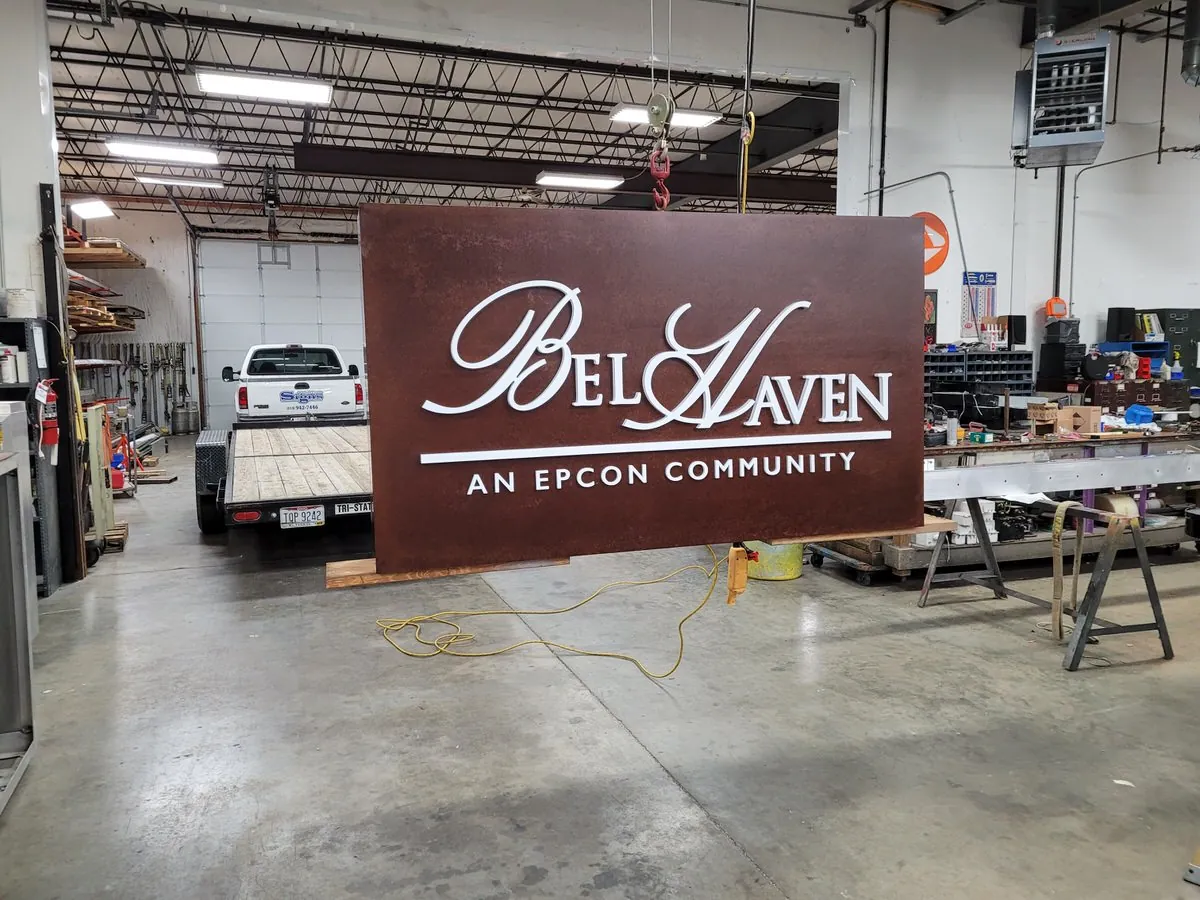Tri-State Signs fabrication shop work 13