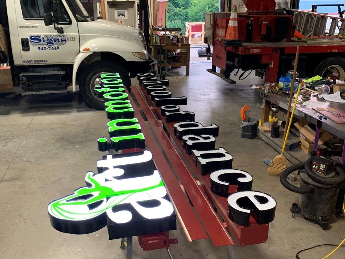 Tri-State Signs fabrication shop work 10