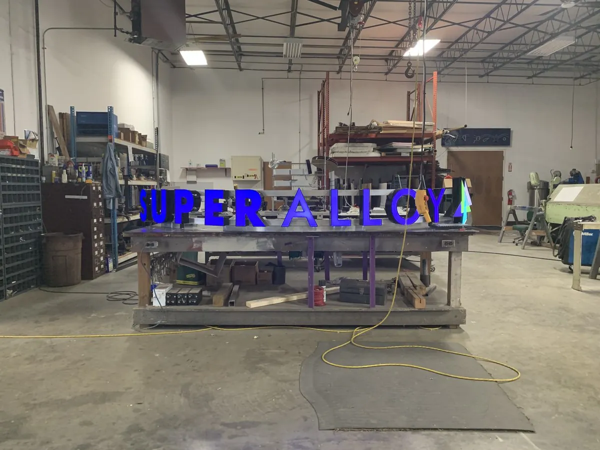 Tri-State Signs fabrication shop work 11