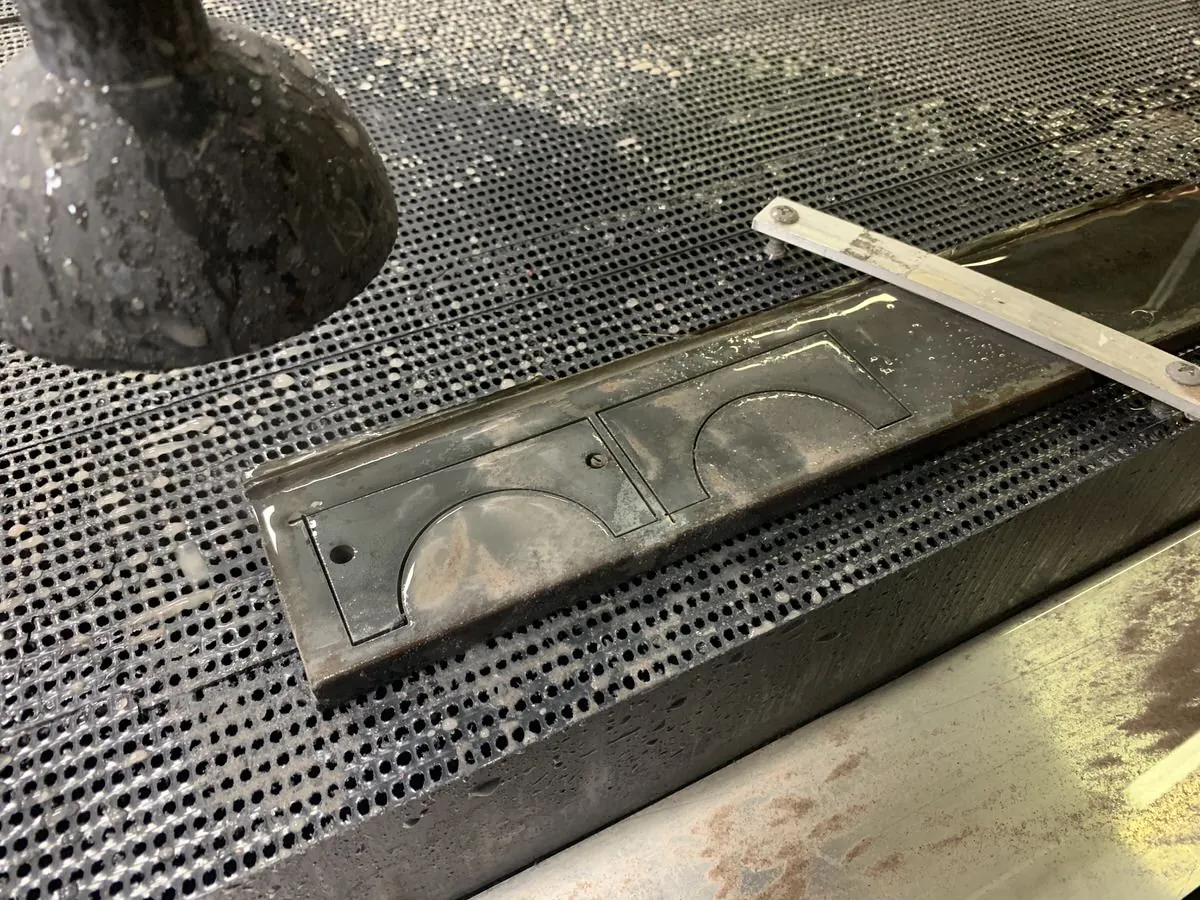 OMAX MAXIEM 1530 waterjet cutting at Tri-State Signs 7