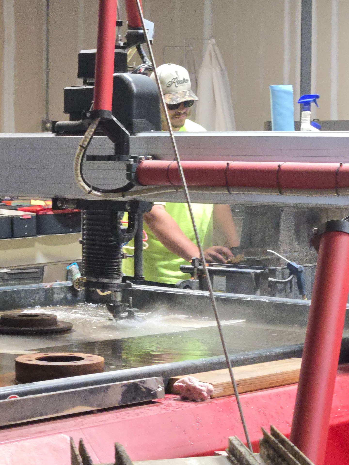 OMAX MAXIEM 1530 waterjet cutting at Tri-State Signs 8