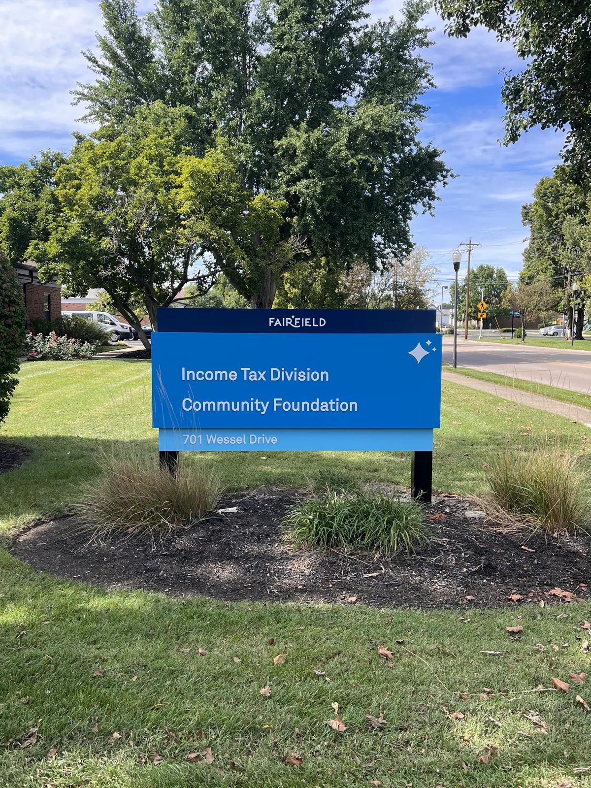 City of Fairfield building identification sign at 701 Wessel Drive